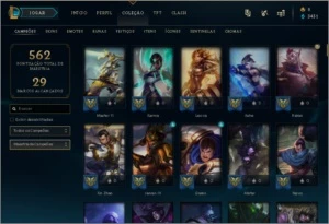 Conta LoL - todos os campeóes - 123 skins - League of Legends