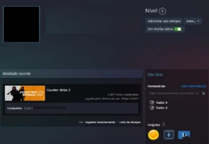Conta CS2 com Skins e Level 19 na Gamers Club