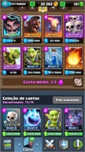 Clash Royale Lv 11 Arena 10 Quase 11 - Conta está parada.
