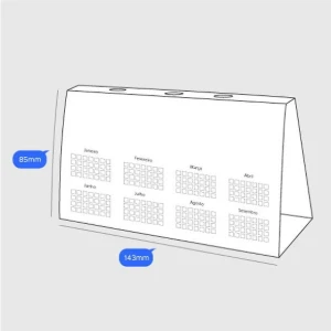 500 Calendários de Mesa 2027 com Porta-Caneta - Artesanato e Personalizados