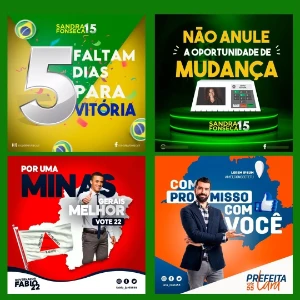 Pack +4.000 Arquivos Psdpng Para Campanhas Políticas! - Outros