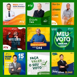 Pack +4.000 Arquivos Psdpng Para Campanhas Políticas!