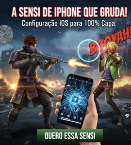 A Sensi De Iphone Que Gruda! Configuração Ios Para 100% Capa - Free Fire