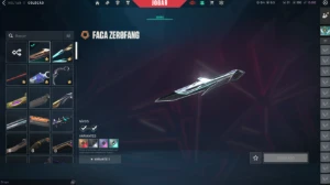 conta valorant com bastante skin