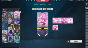 conta valorant com bastante skin