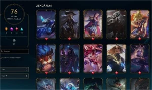 Conta com varias skins de lol e valorant - League of Legends
