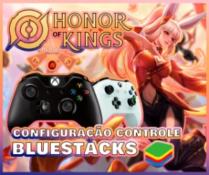 Honor of Kings - (Bluestacks) Configuração de Controle X360