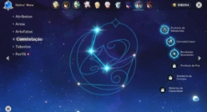 Conta Genshin Impact AR 57 12 personagens 5 estrelas!!