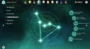 Conta Genshin Impact AR 57 12 personagens 5 estrelas!!
