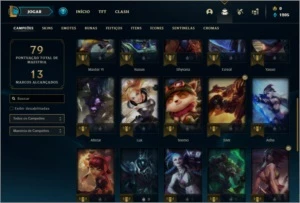 Conta bronze 4 com 13 skins e 35 champs ( Boa para smurfar ) - League of Legends LOL