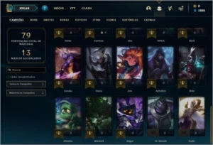 Conta bronze 4 com 13 skins e 35 champs ( Boa para smurfar ) - League of Legends LOL
