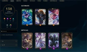 CONTA LOL LVL 380 140Skins PLAT 4 - League of Legends