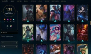 CONTA LOL LVL 380 140Skins PLAT 4 - League of Legends
