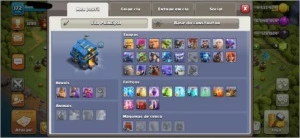 CV13 SEMI FULL TH13 BEM UPADA BARATA 4 SKINS ITENS MAGICOS - Clash of Clans