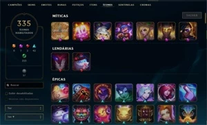 Conta League of legends com 735 skins LOL
