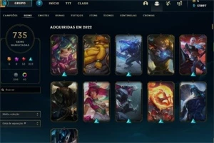 Conta League of legends com 735 skins LOL