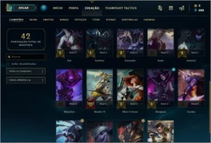 Conta smurf 90% wr - League of Legends LOL