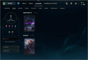 Conta smurf 90% wr - League of Legends LOL