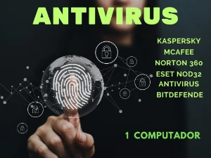 Qualquer Antivirus  R$ 36,00 ( Para 1 Computador ) - Softwares e Licenças