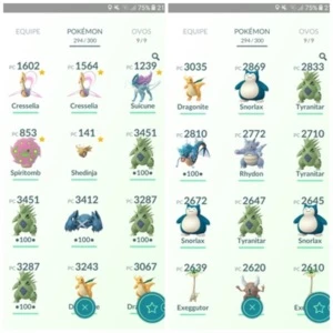 Conta de Pokémon GO
