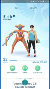 Conta de Pokémon GO