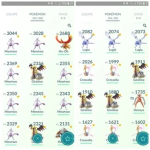 Conta de Pokémon GO