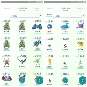 Conta de Pokémon GO
