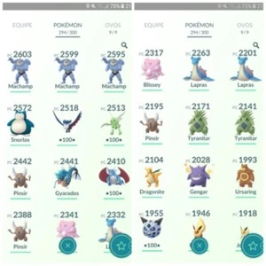 Conta de Pokémon GO