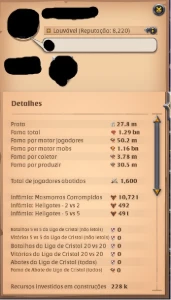 🚀🔥Conta Albion 1.3Bn + 150m de prata TODAS COLETAS T8! 🔥 - Albion Online