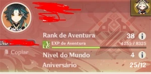 (EU) Xiao + Albedo + Diluc + Mona + Childe AR38 - Genshin Impact