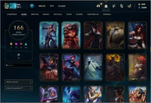 CONTA DE LOL 166SKIN LIMPA COM TODOS OS DADOS - League of Legends