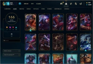 CONTA DE LOL 166SKIN LIMPA COM TODOS OS DADOS - League of Legends