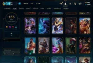 CONTA DE LOL 166SKIN LIMPA COM TODOS OS DADOS - League of Legends