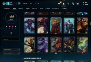 CONTA DE LOL 166SKIN LIMPA COM TODOS OS DADOS - League of Legends