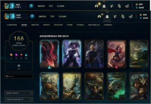 CONTA DE LOL 166SKIN LIMPA COM TODOS OS DADOS - League of Legends