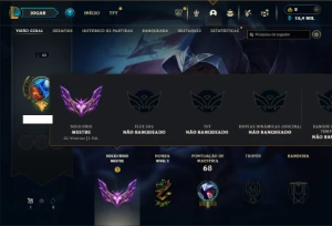 Mestre com 31 Champs e 1 Skin + 16 Fragmentos - League of Legends LOL