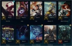 CONTA LOL PLATINA, 41 CHAMPS E 13 SKINS - League of Legends