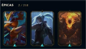 CONTA LOL PLATINA, 41 CHAMPS E 13 SKINS - League of Legends