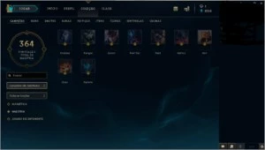 Conta com 156 skins, 2 miticas, elise vitóriosa, etc - League of Legends LOL
