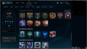Conta com 156 skins, 2 miticas, elise vitóriosa, etc - League of Legends LOL