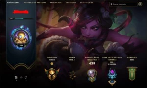 conta lol lvl 351 + valorant beta com faca butterfly - League of Legends