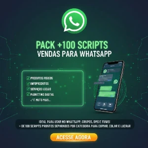 📲 Super Pack Com +100 Scripts De Vendas Para  [conteúdo removido] app! - Outros