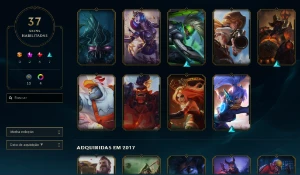 Conta Platina 1 upada a mao! MMR BUFFADASSO! varias skins! - League of Legends LOL
