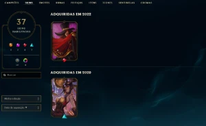 Conta Platina 1 upada a mao! MMR BUFFADASSO! varias skins! - League of Legends LOL