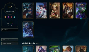 Conta Platina 1 upada a mao! MMR BUFFADASSO! varias skins! - League of Legends LOL