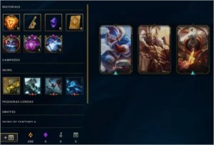 CONTA LOL PLATINA 1 - LVL 45 - League of Legends