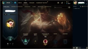 Conta SMURF 72% WinRate | MMR altíssimo - League of Legends LOL