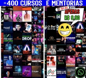 + de 400 cursos e mentoria   ⭐️⭐️⭐️⭐️⭐️