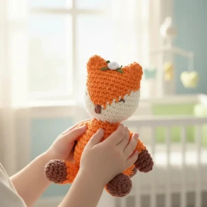 Amigurumi Raposinha Fofa Quarto de Bebê - Artesanato e Personalizados