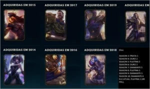 Conta diamante criada em 2012 - League of Legends LOL